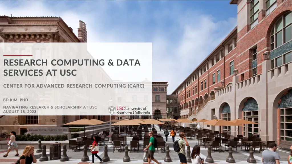 research computing data services at usc