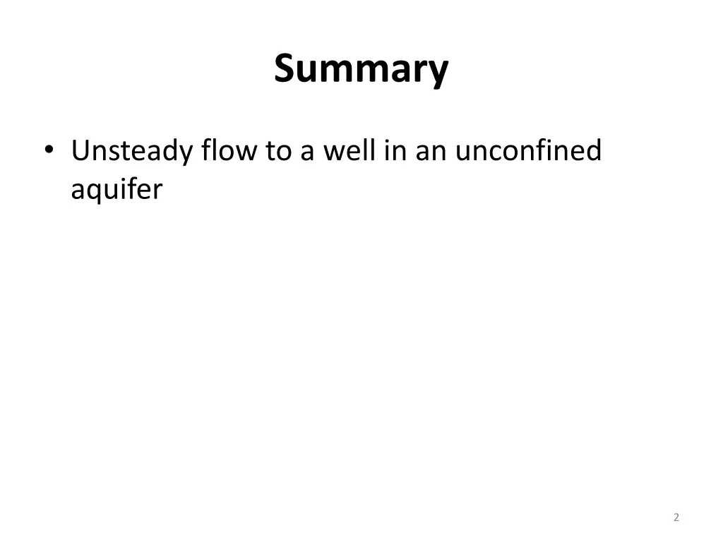 summary