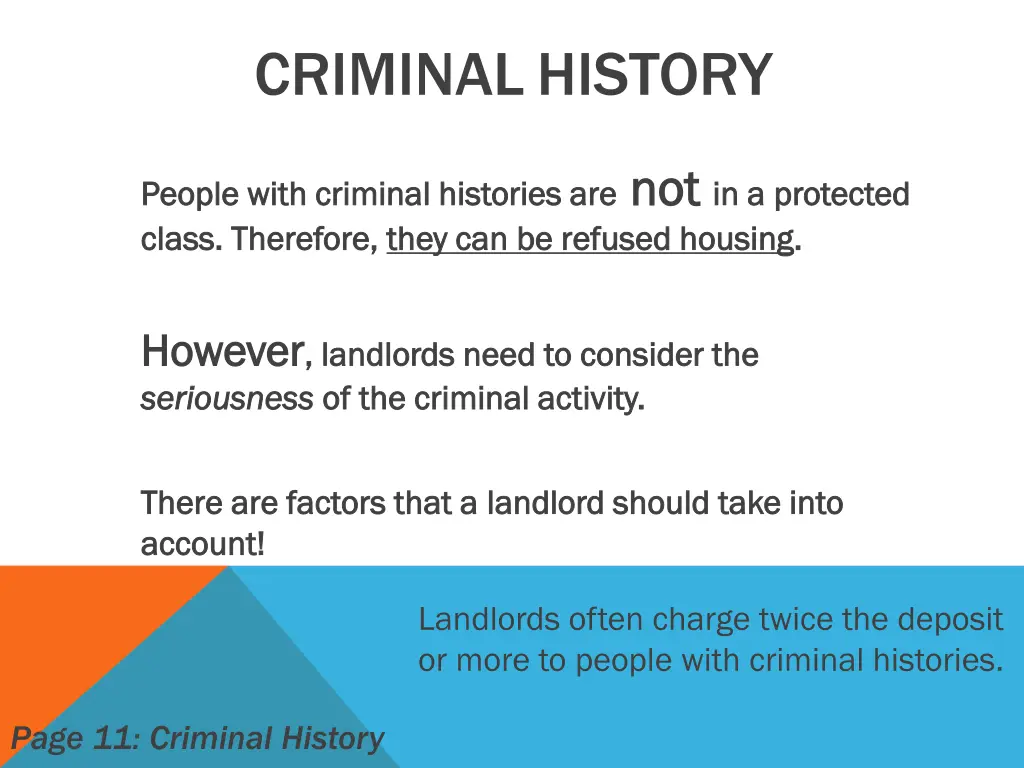 criminal history
