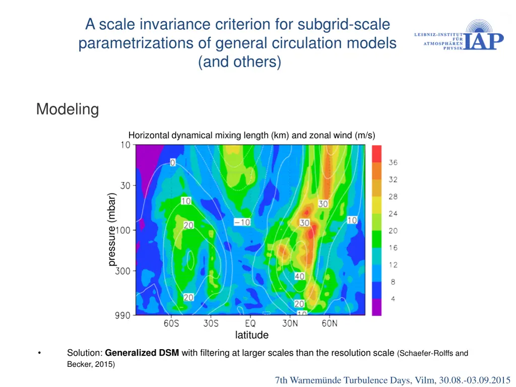 a scale invariance criterion for subgrid scale 10