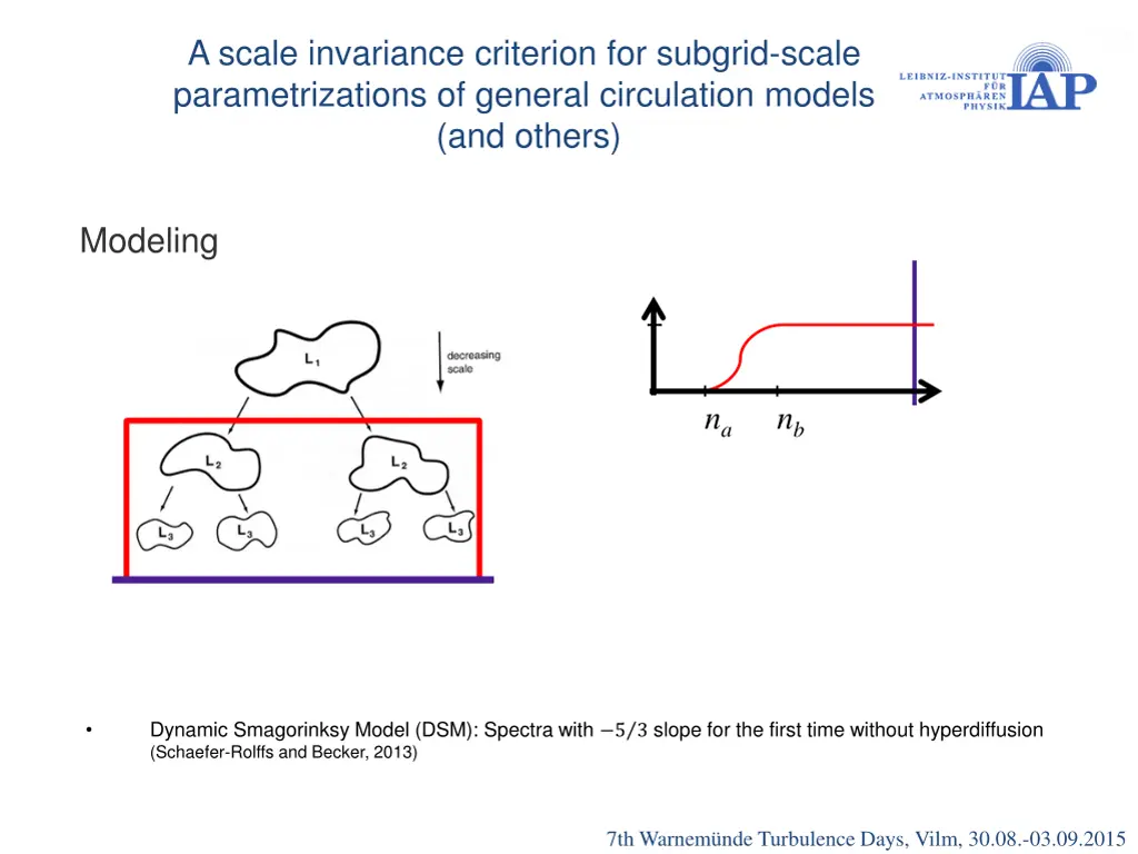 a scale invariance criterion for subgrid scale 7