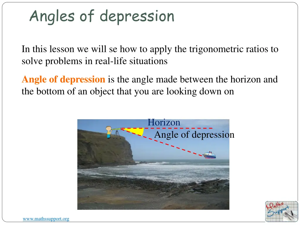 angles of depression