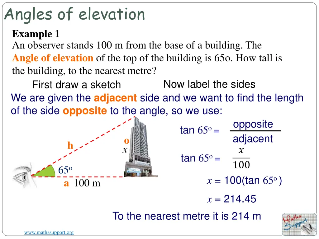 angles of elevation 1
