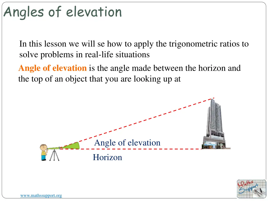 angles of elevation