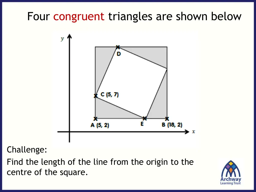 four congruent triangles are shown below 2