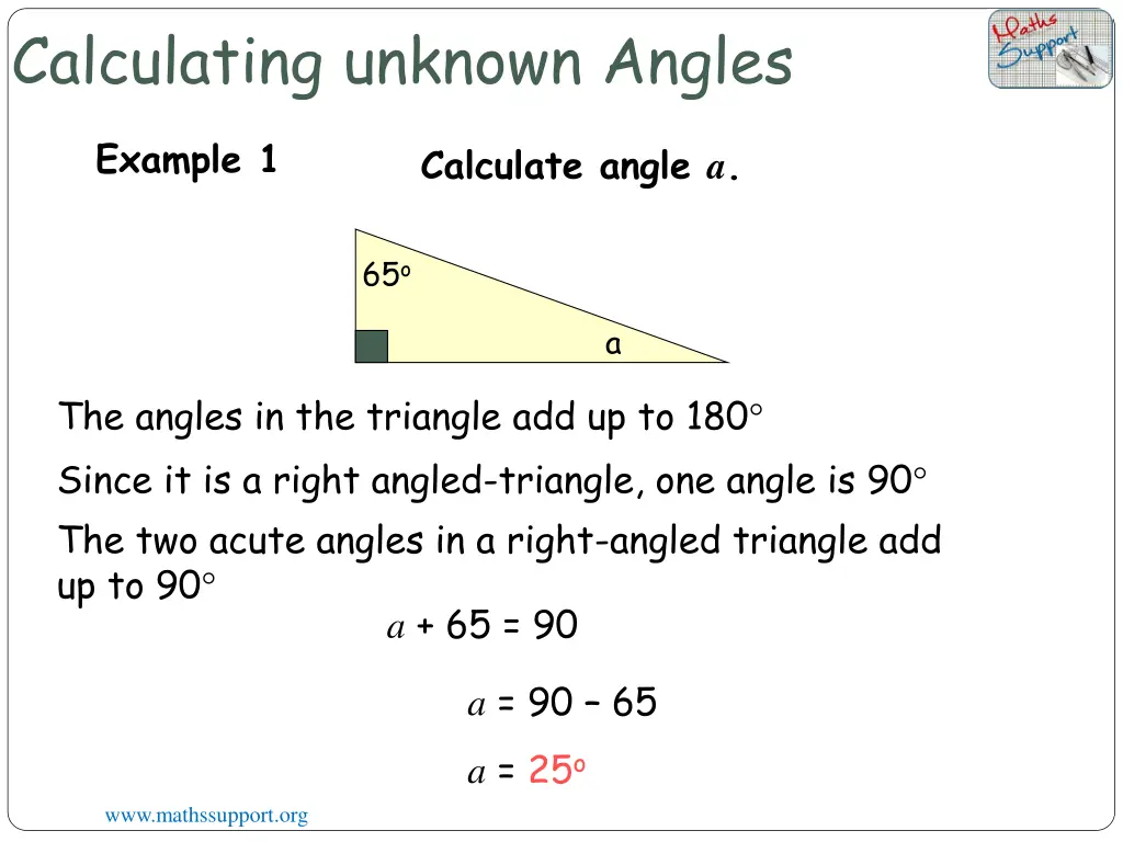 calculating unknown angles