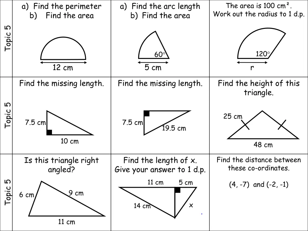 a find the perimeter b find the area