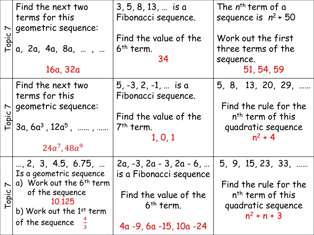 find the next two terms for this geometric 1