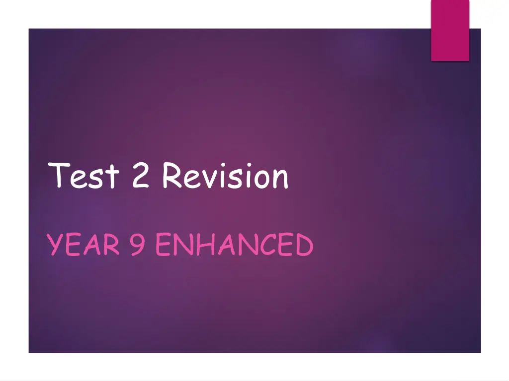 test 2 revision