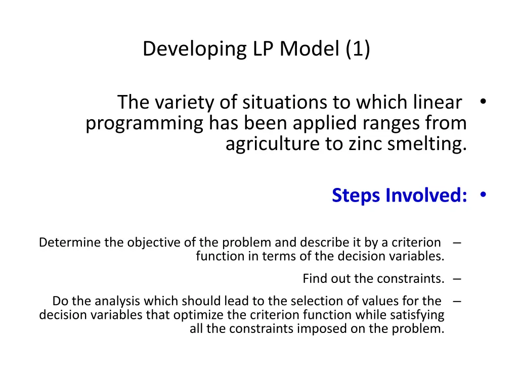 developing lp model 1