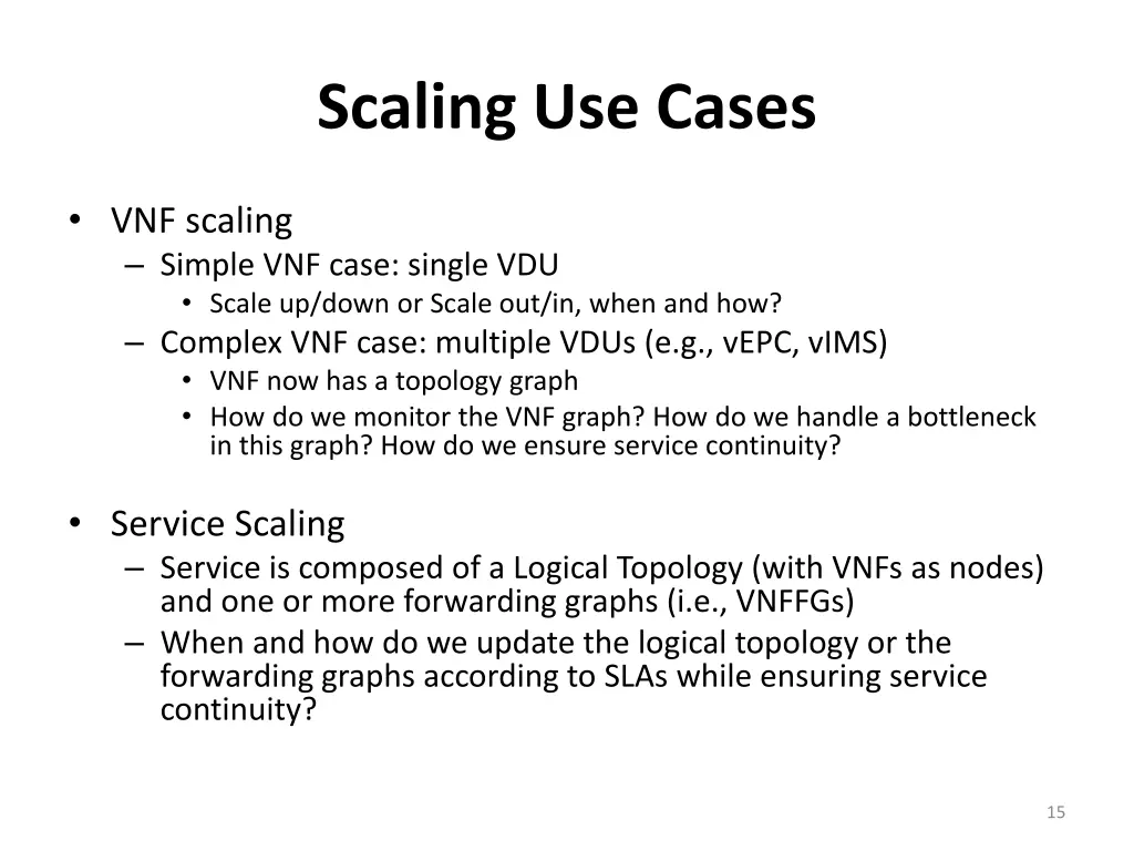 scaling use cases
