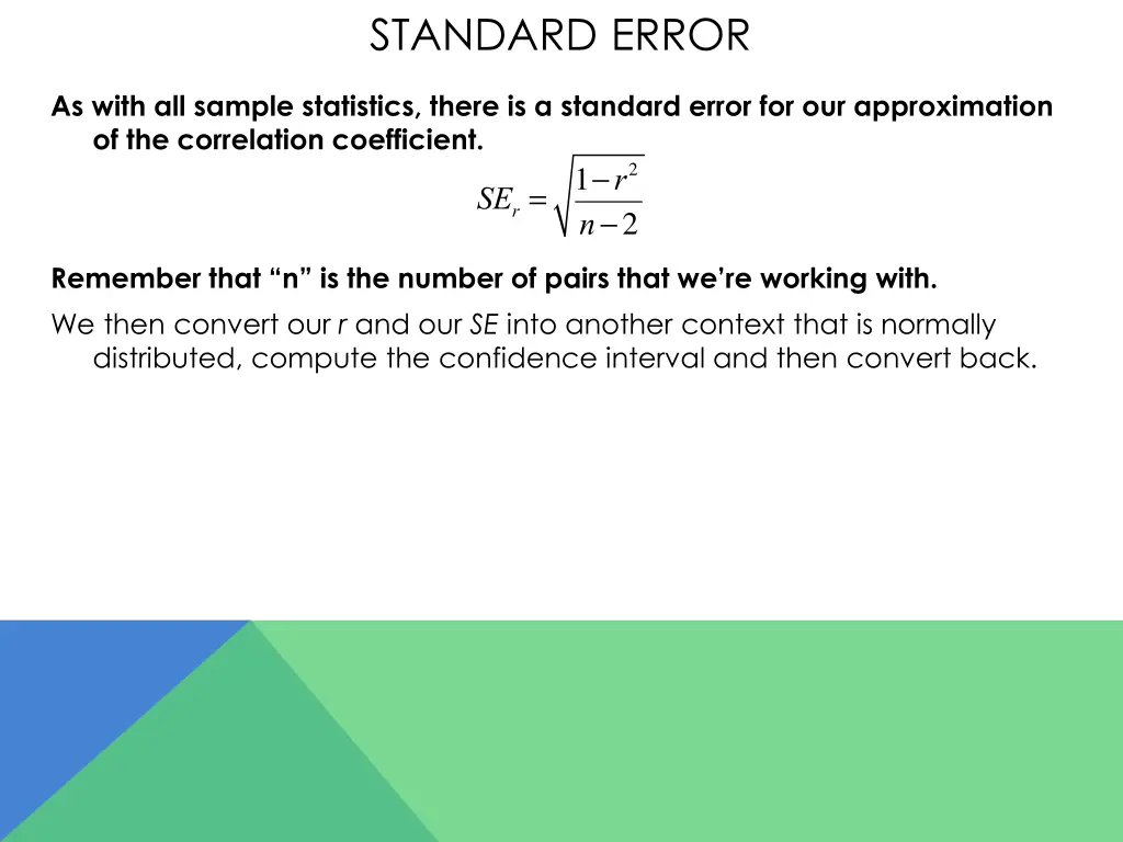 standard error