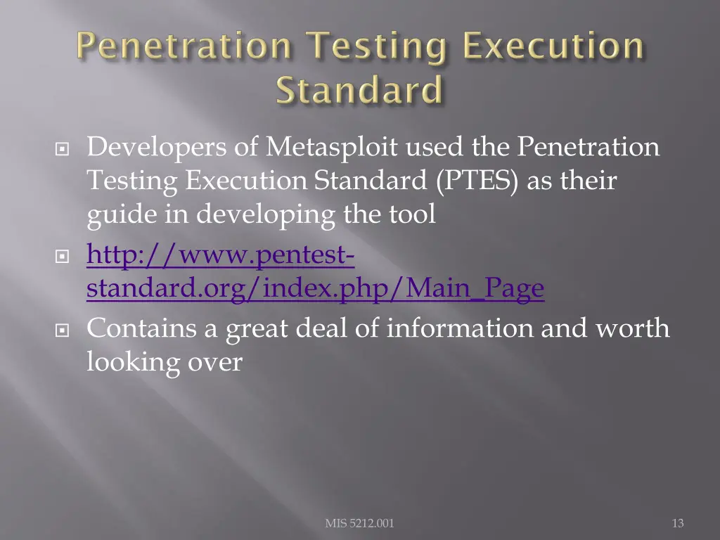 developers of metasploit used the penetration