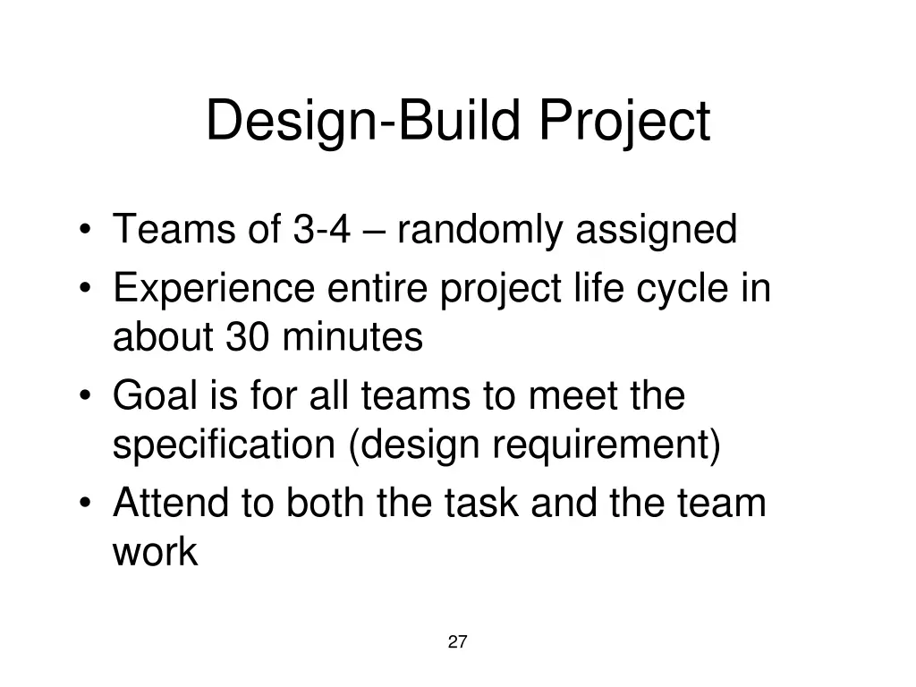 design build project