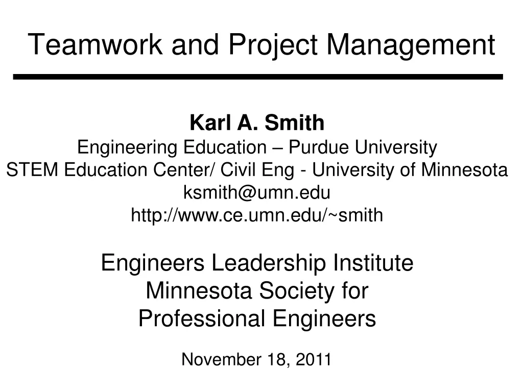 teamwork and project management