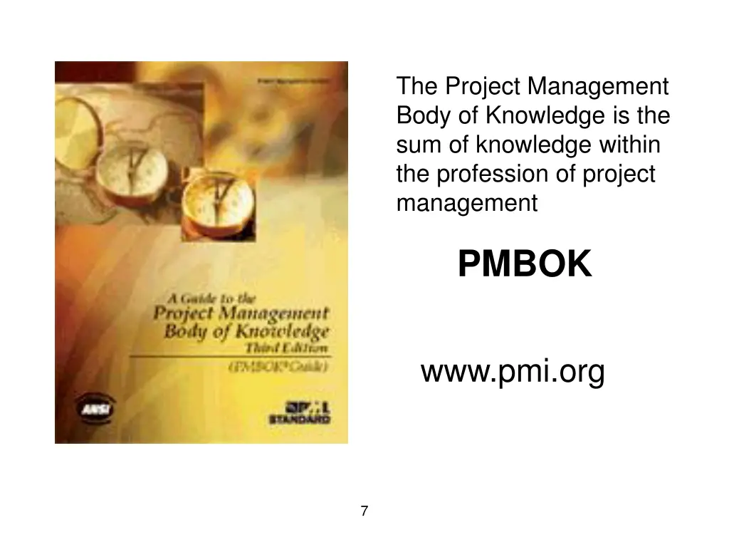 the project management body of knowledge
