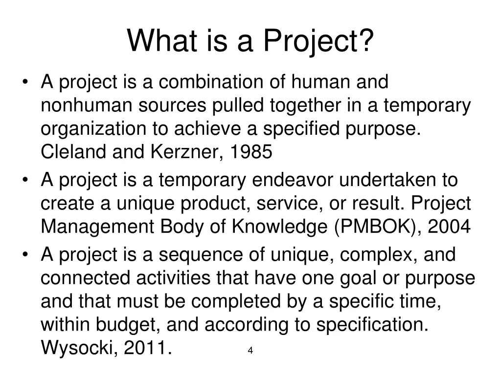 what is a project
