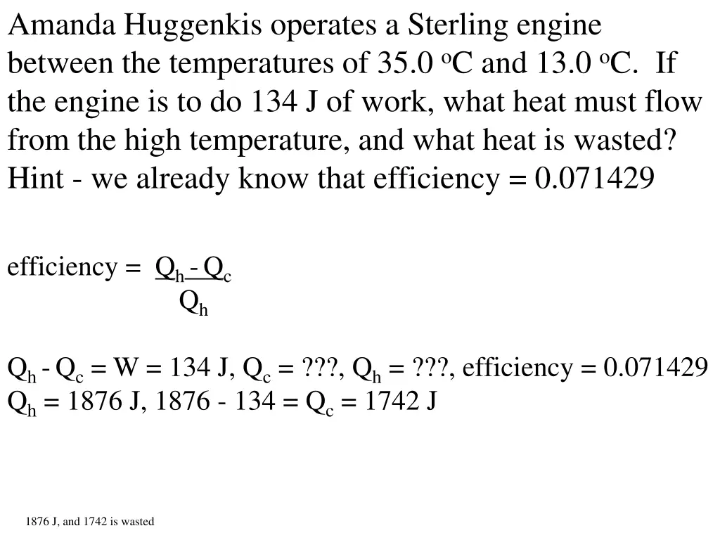 amanda huggenkis operates a sterling engine