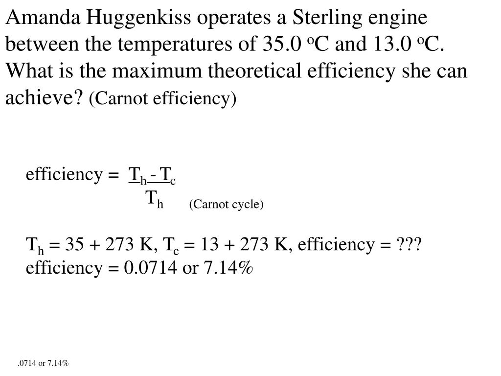 amanda huggenkiss operates a sterling engine