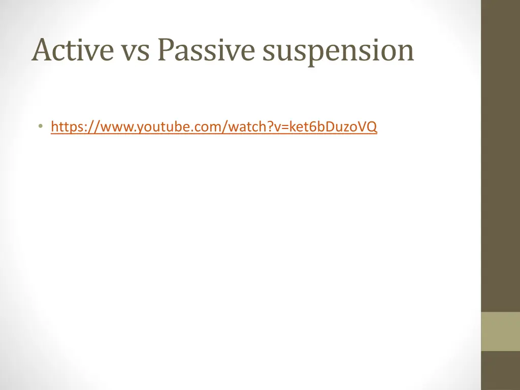 active vs passive suspension