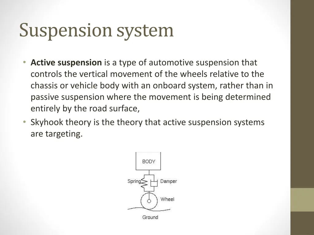 suspension system