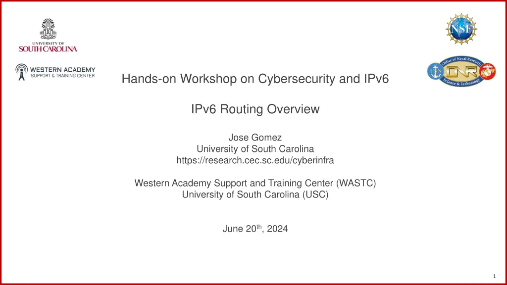 hands on workshop on cybersecurity and ipv6