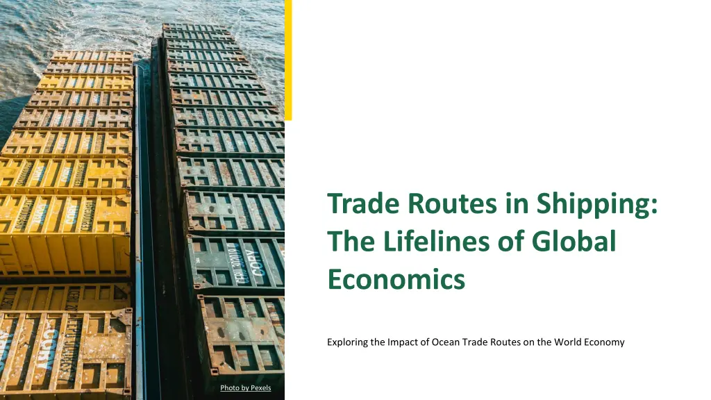 trade routes in shipping the lifelines of global