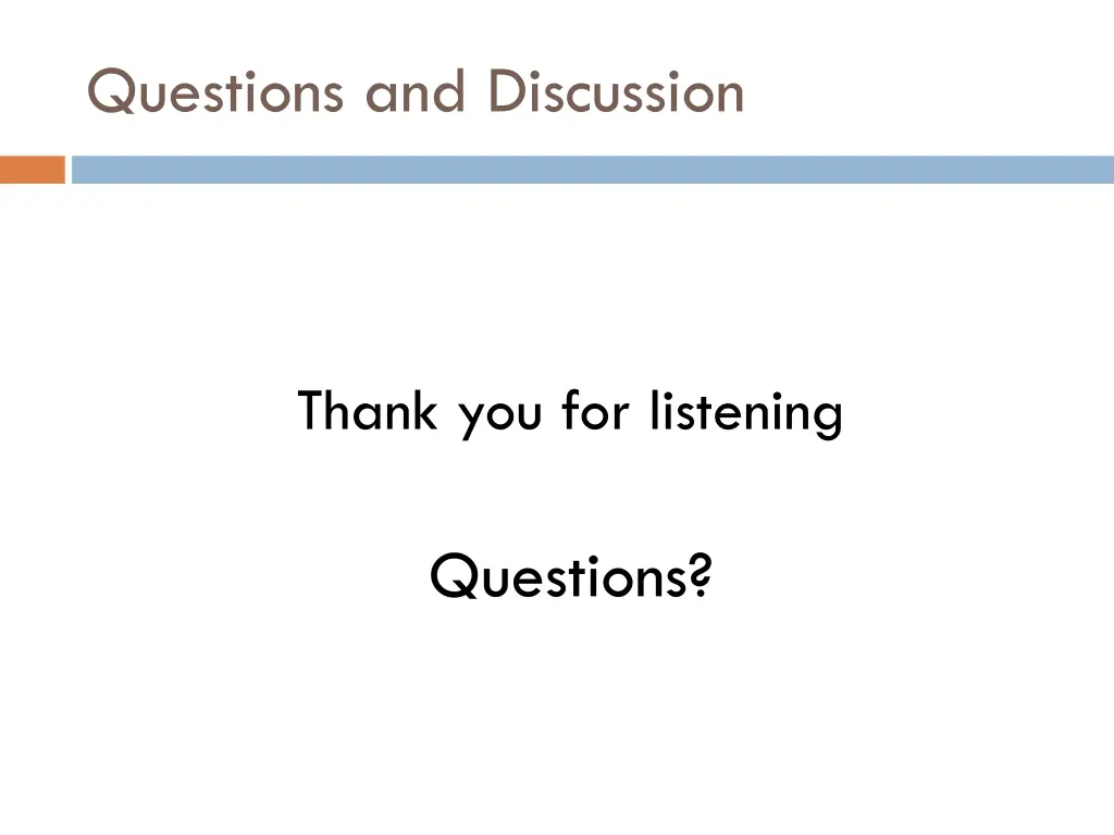 questions and discussion