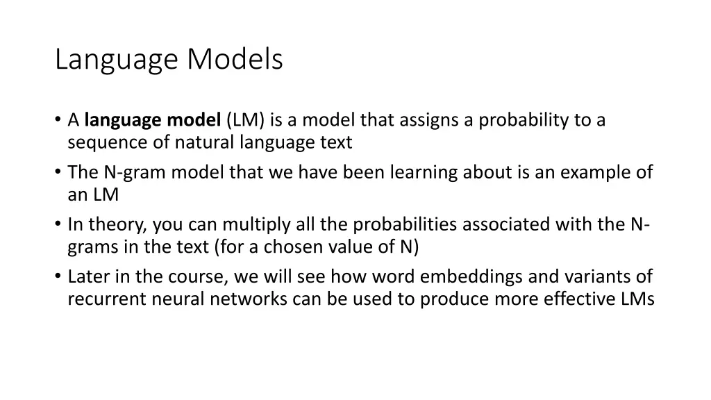 language models