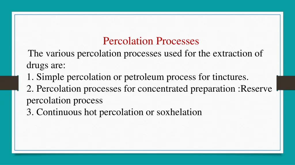 percolation processes