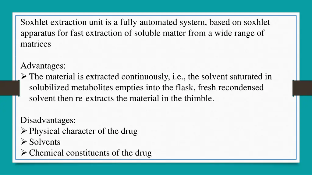soxhlet extraction unit is a fully automated