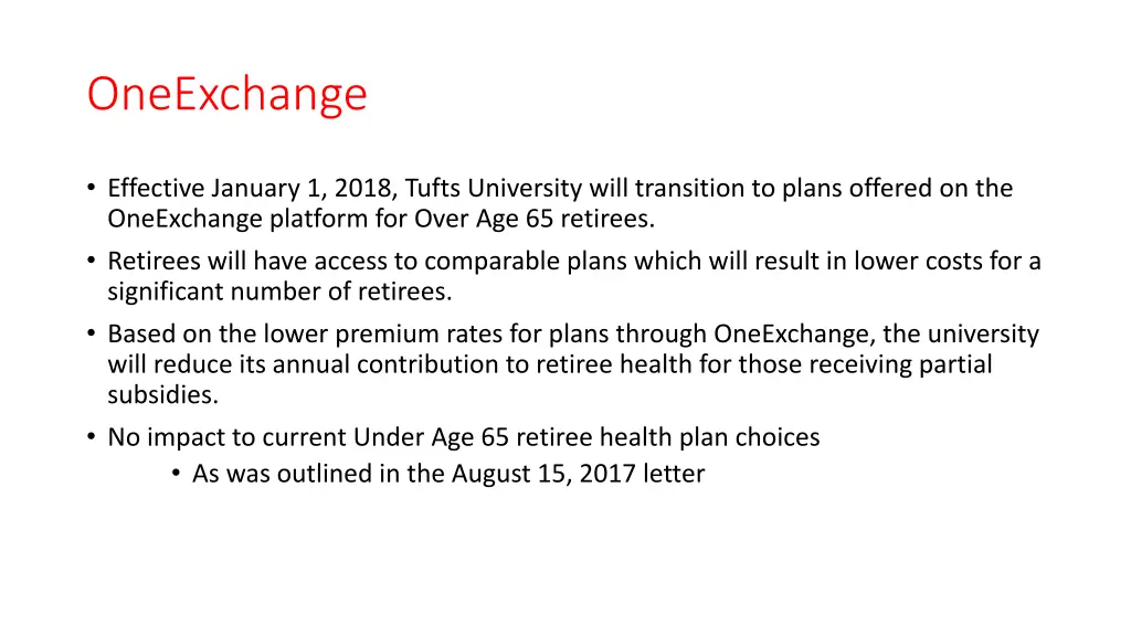 oneexchange