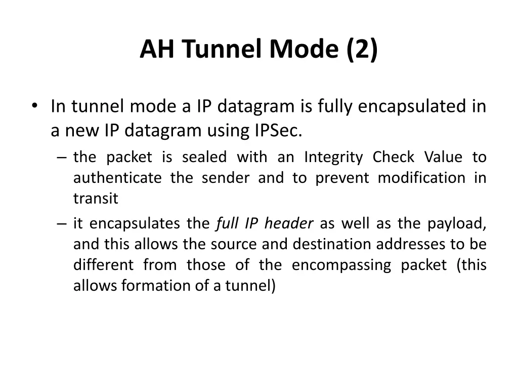 ah tunnel mode 2