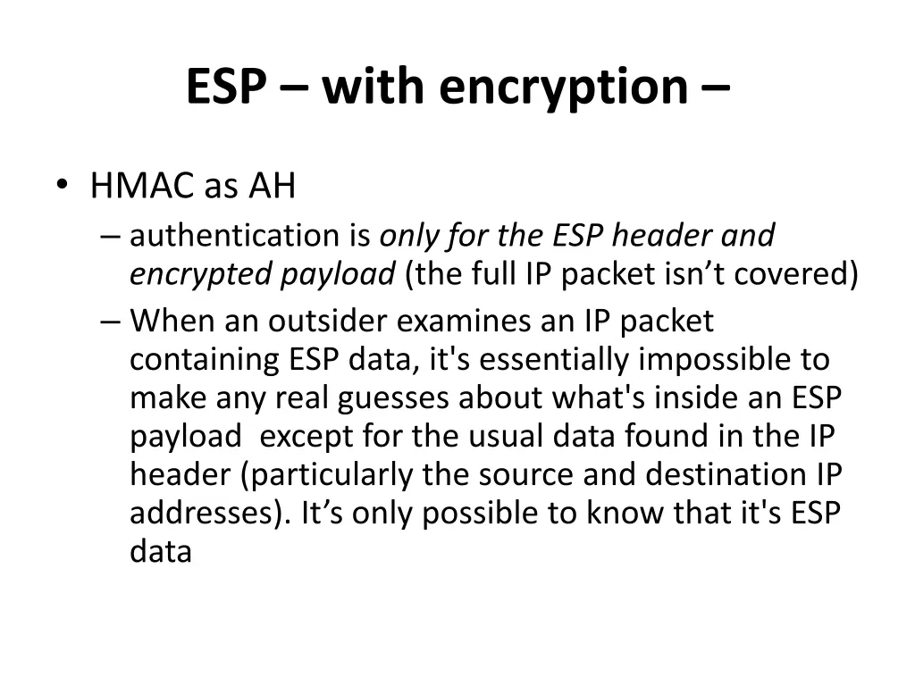 esp with encryption 2