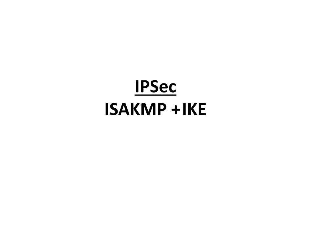 ipsec 1