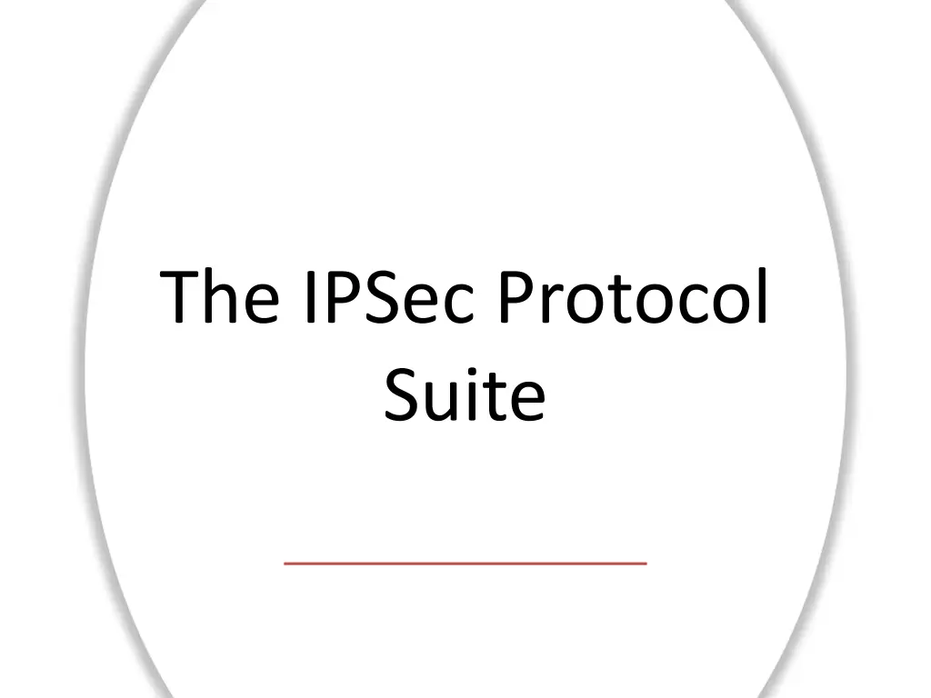 the ipsec protocol suite