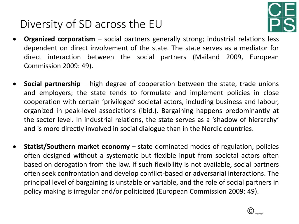diversity of sd across the eu 1