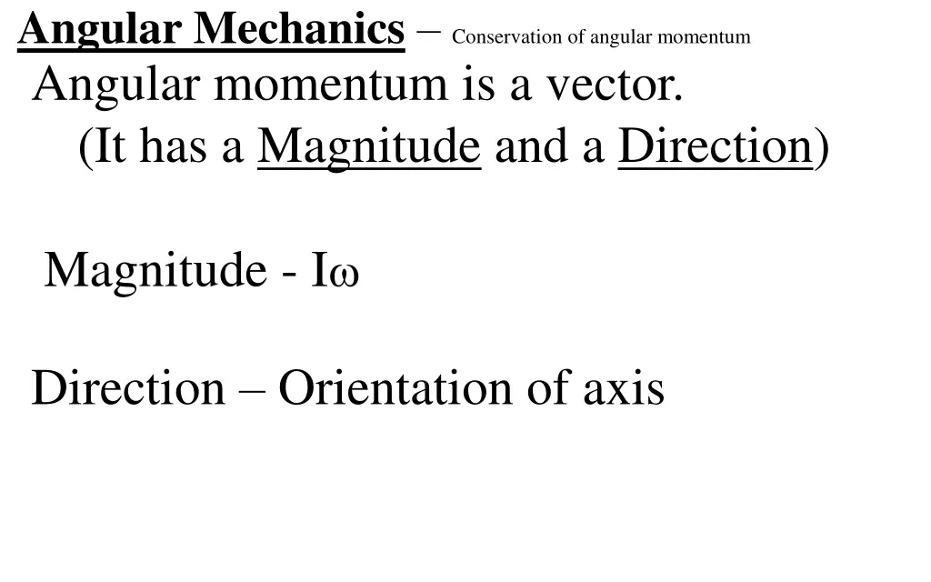 angular mechanics conservation of angular 1