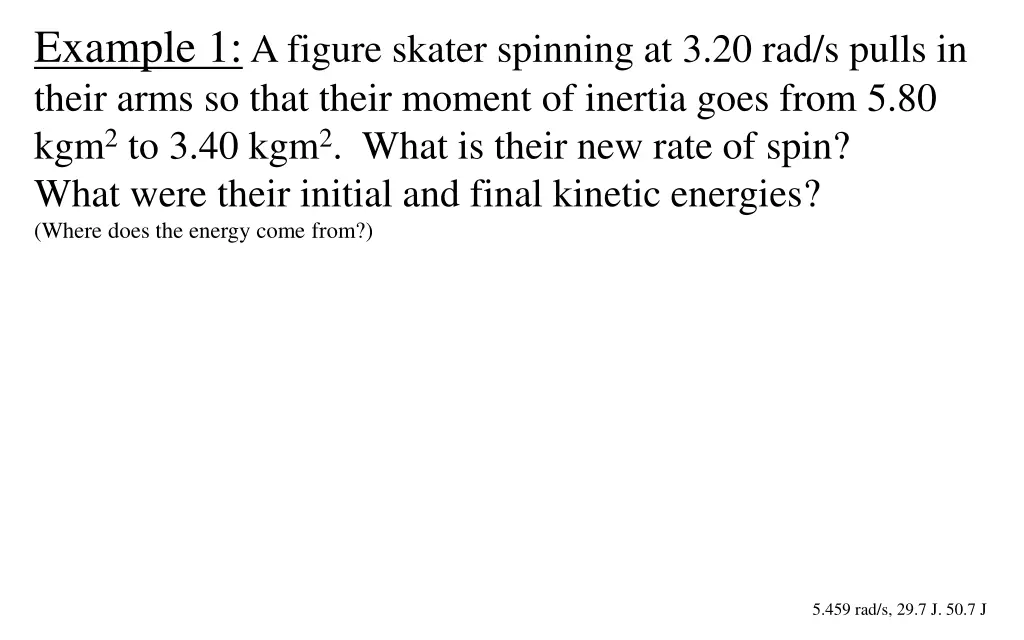 example 1 a figure skater spinning