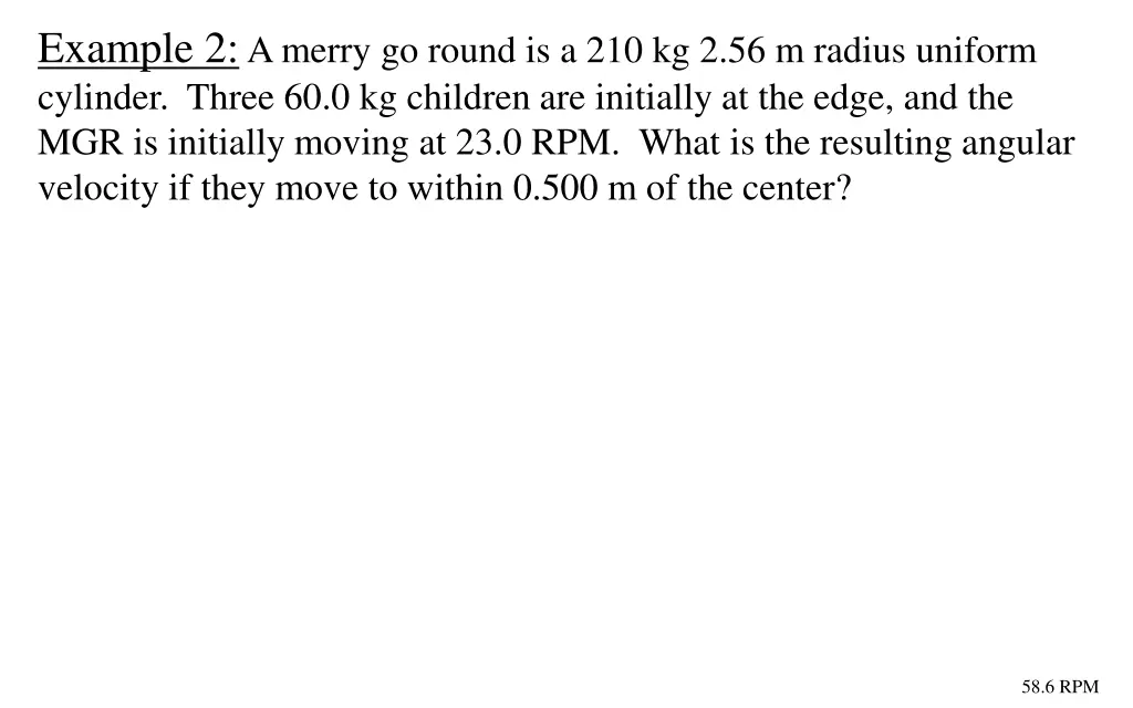 example 2 a merry go round