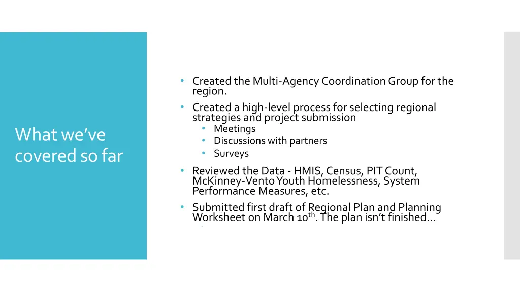 created the multi agency coordination group