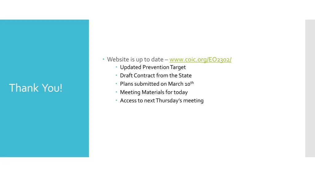 website is up to date www coic org eo2302 updated