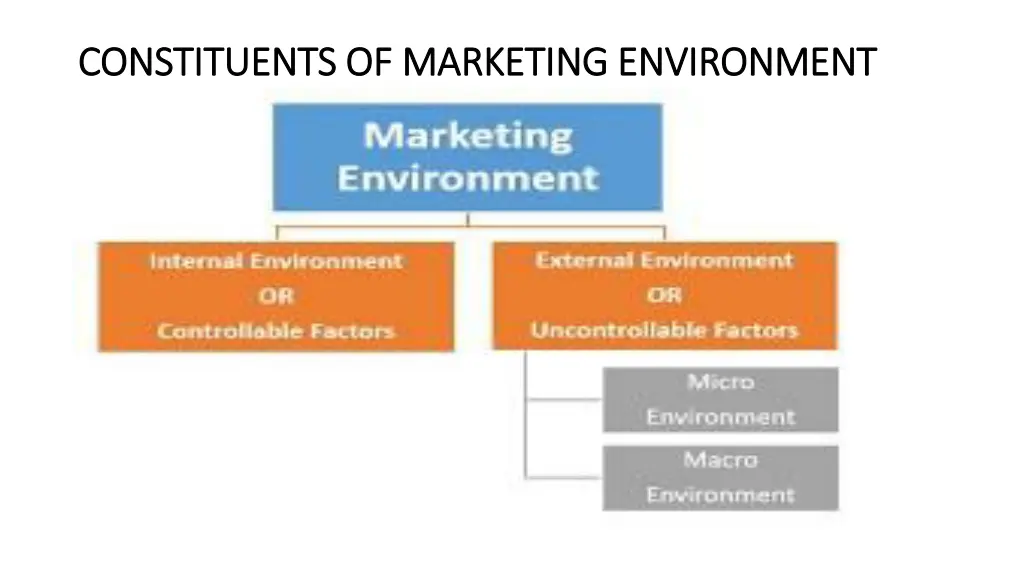 constituents of marketing environment