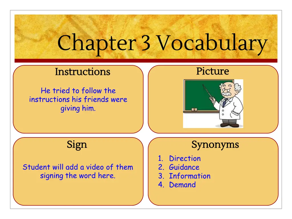 chapter 3 vocabulary 8