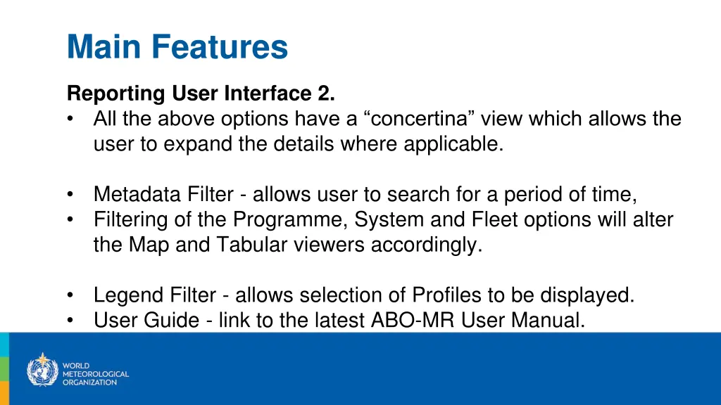main features 4
