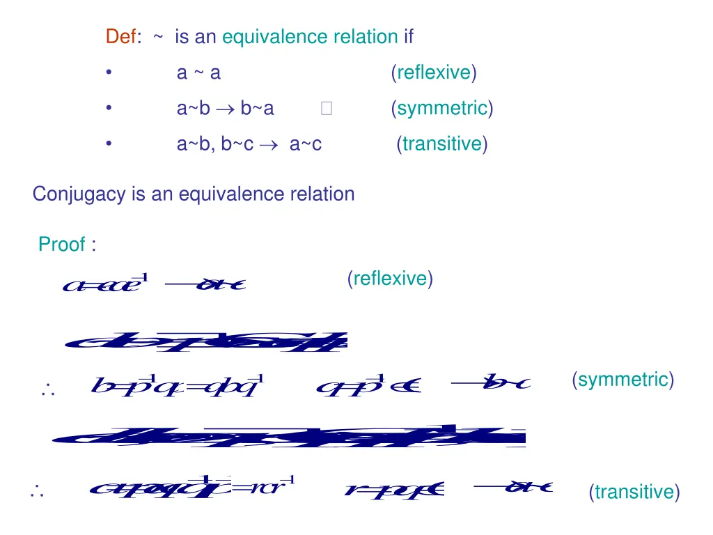 def is an equivalence relation if