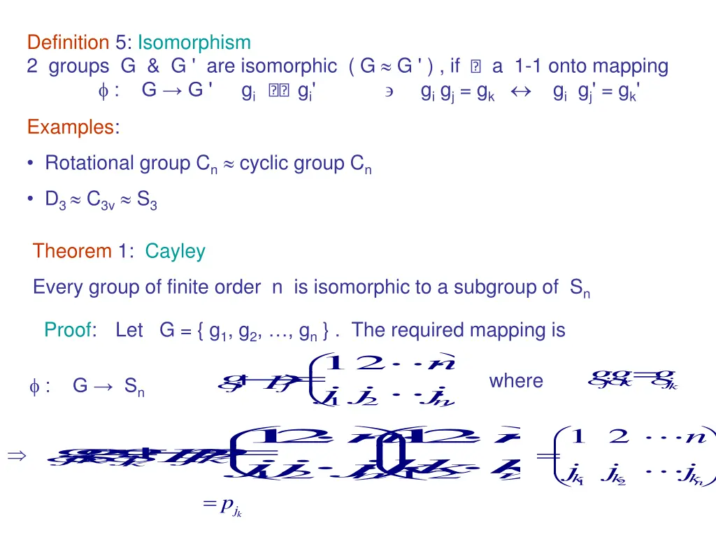 definition 5 isomorphism 2 groups