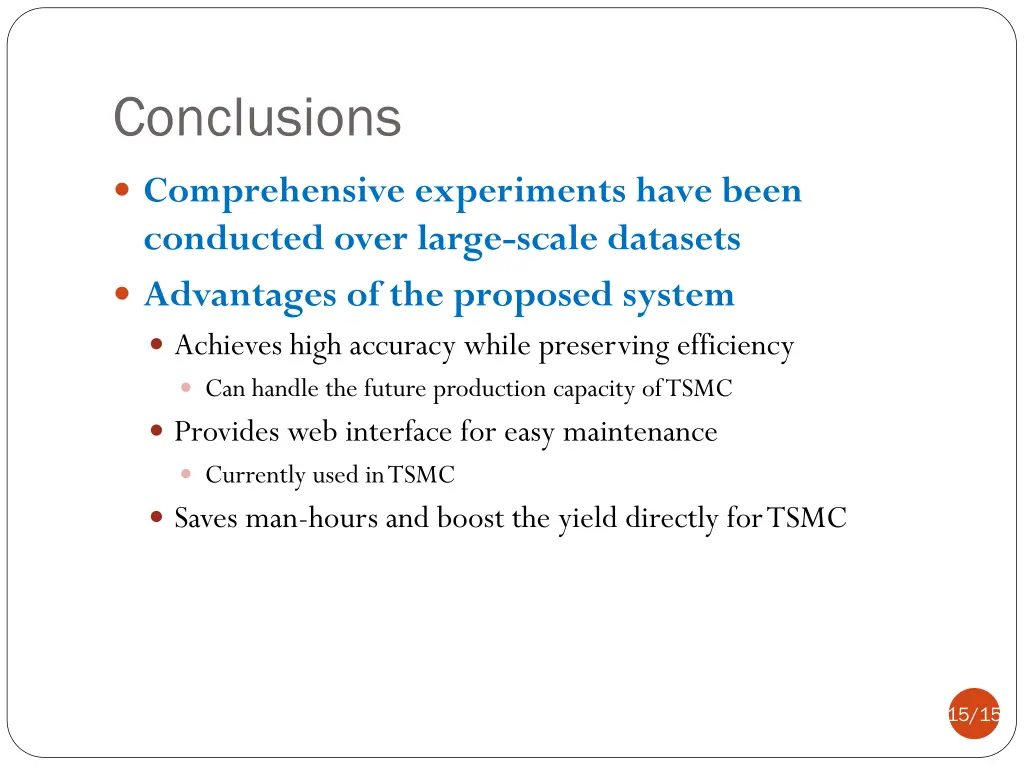 conclusions