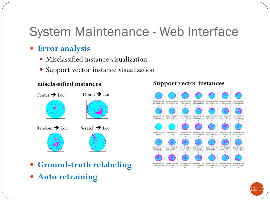 system maintenance web interface