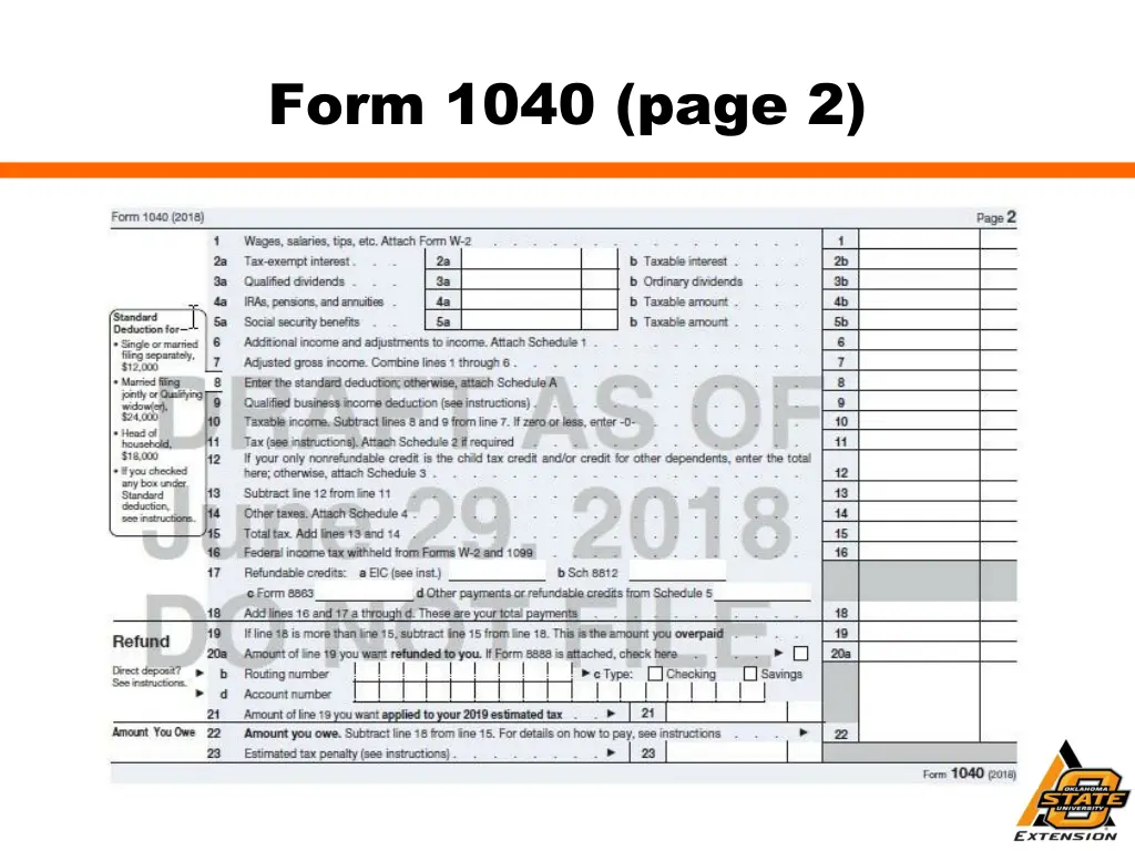 form 1040 page 2
